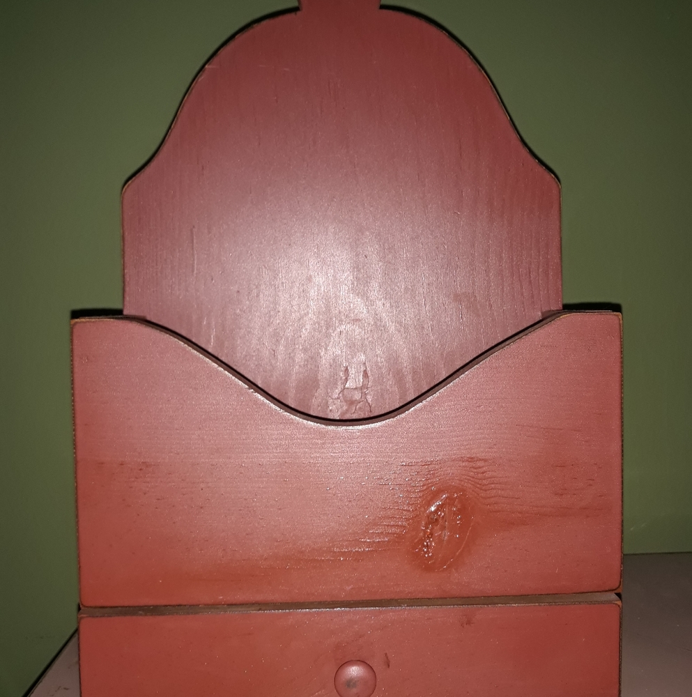 Rustic wood wall box